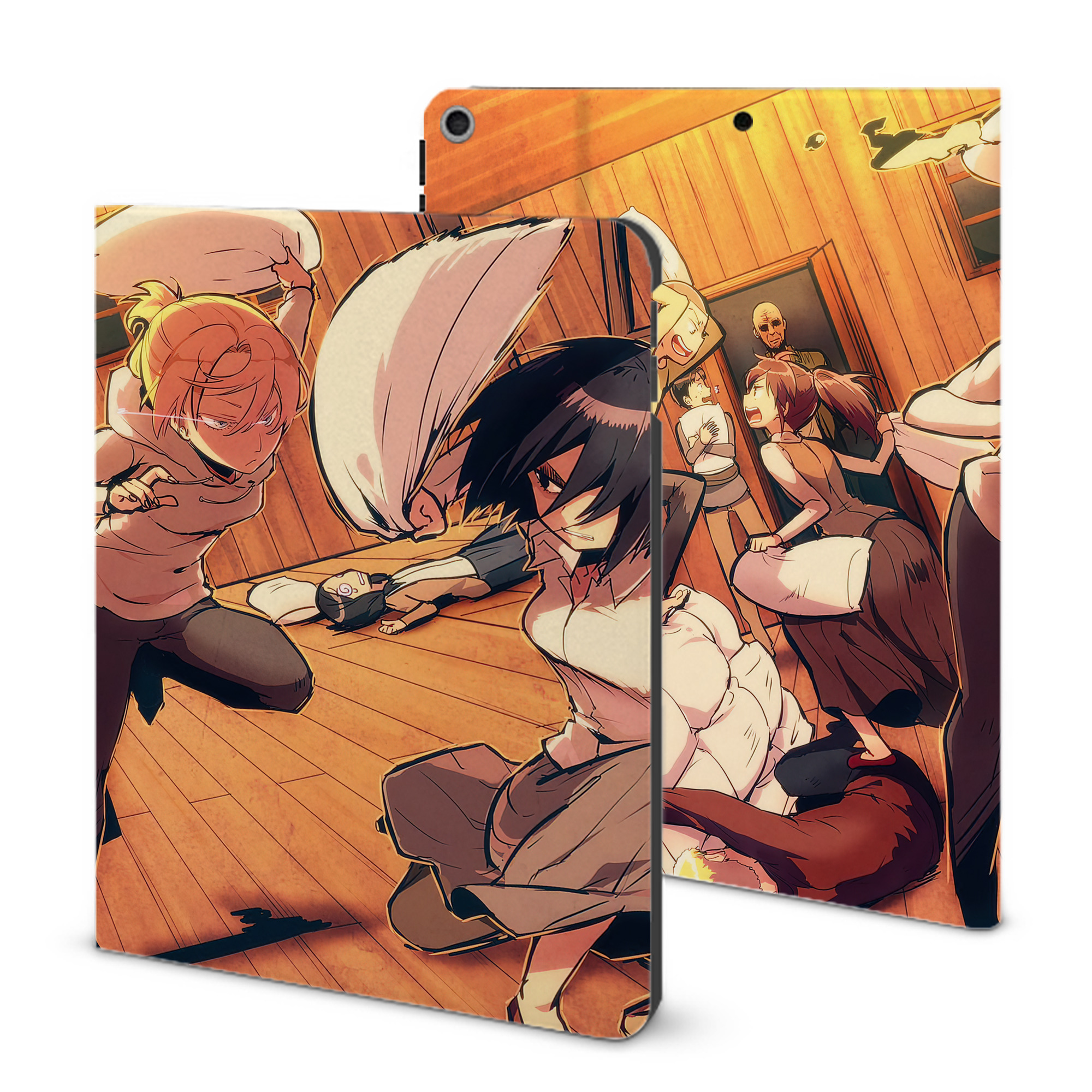 （画像用） 進撃の巨人 Attack on Titan IPad ケース ブック型 PUレザー TPU 耐衝撃 軽量 薄型 ペン収納なし 全面保護 IPad 各モデル対応